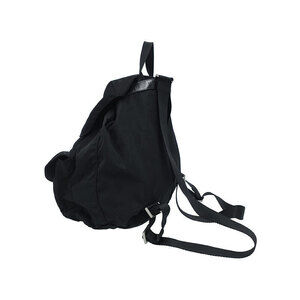 Prada Backpack Daybag Pocket Rucksack Black Tessuto Two